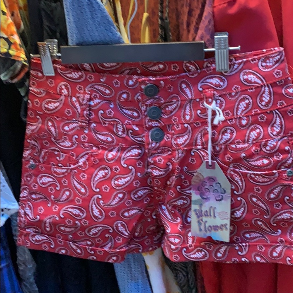 High waisted bandana shorts